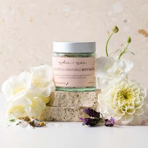 All Hf Indie Mae Excludes Bundles: Bath Salts - Lavender & Chamomile | 120ml | Indie + Mae