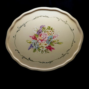 Handpainted Vintage Tray - Heritage Trading Company