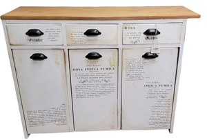 White Flour Bin Sideboard - Heritage Trading Company