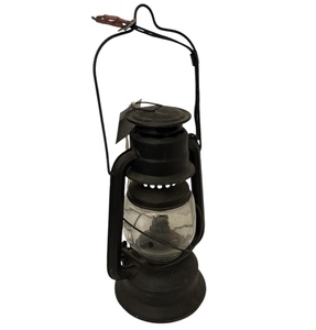 Vintage Black Hurricane Lamp - Heritage Trading Company