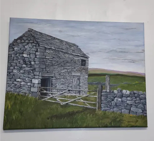 Yorkshire Barn Acrylic Painting - Heritage Trading Company