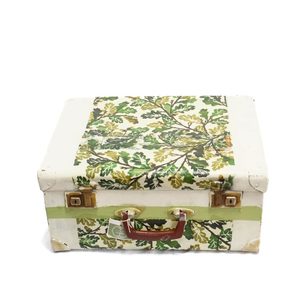 Leaves Decoupage Suitcase - Heritage Trading Company