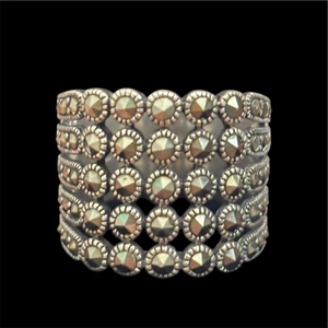 J6119 Marcasite 5 Band Ring - Heritage Trading Company
