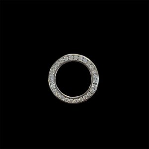 J6534 - Lab Diamond Circle Pendant - Heritage Trading Company
