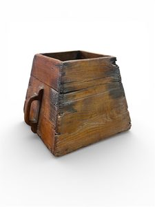 Chinese Antique Rice Bucket - Pyramid - Heritage Trading Company