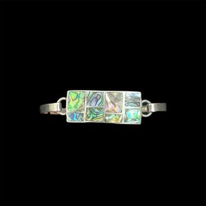 A8314 - Silver Paua Bracelet - Heritage Trading Company