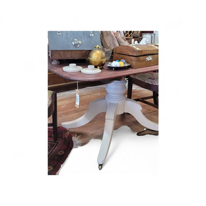 Antique rectangular painted mahogany tilt table - Heritage Trading Company