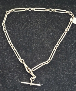 CT280757C - S/S Paper Clip Fob Chain - ALL Pieces Hallmarked - Heritage Trading Company