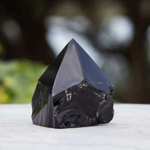 Cut and Polished: Obsidian - part polished - The Hidden Gem