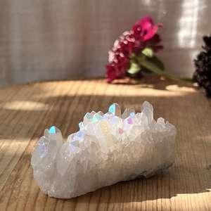 Clusters: Angel aura quartz cluster - The Hidden Gem