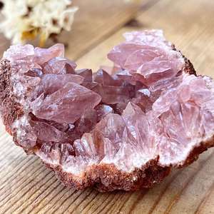 Pink amethyst cluster - The Hidden Gem