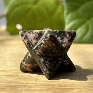 Rhodonite merkaba - The Hidden Gem