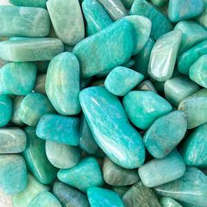 Delicate Mottled White & aqua Amazonite The Hidden Gem