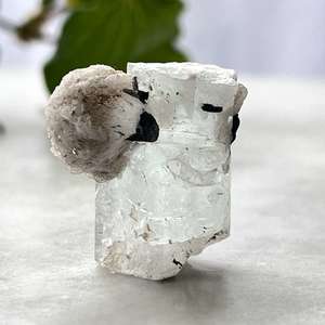 Aquamarine with mica and tourmaline - The Hidden Gem