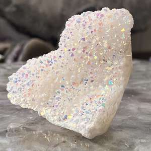 Angel aura quartz cluster - The Hidden Gem