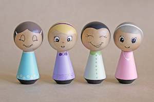 Small World Play: Interchangeable Wood Doll