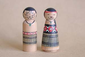 Small World Play: Maori themed Jumbo Peg Doll Set