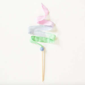 Easter Card: Mini Robins Egg Blue Streamer