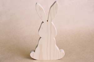 Easter Card: Giant Wooden Bunny Rabbit - DIY