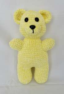 Soft Lemon Crochet Teddy Bear