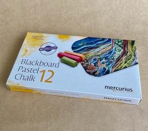 New: Mercurius Blackboard Pastel Chalk - Set 12