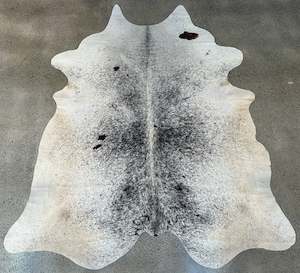 White & Black Salt & Pepper Cowhide