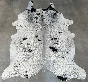 White & Black Salt & Pepper Cowhide