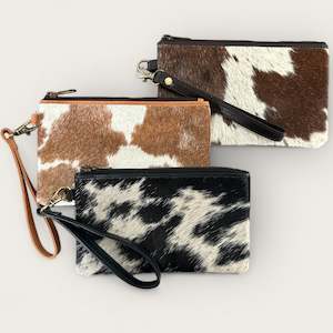 Hideaway Cowhide Clutch