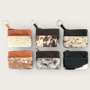 Cowhide Wallets Purses: Hideaway Mini Cowhide Purse