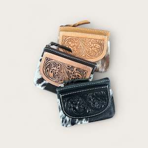 HideCraft Cowhide Zip Purse