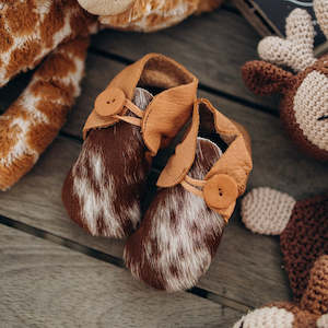 Baby Cowhide Booties