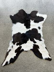 Calfskin - Dark Brown & White