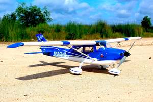 Plug-N-Play Cessna 182 Skylane 69" 70e Blue ( ECO 4120C KV500, 65 Lite ESC,