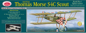 Balsa Kits And Gliders: Guillows 1/12 WW1 Thomas Morse Scout