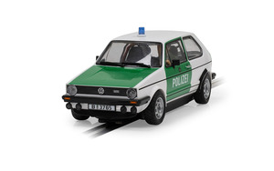 Slot Cars: Scalextric Volkswagen Golf MK1 Polizei