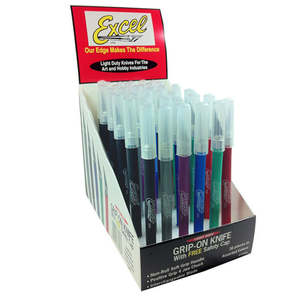 Hobby Tools: Excel Soft Grip Knife Display 36pcs