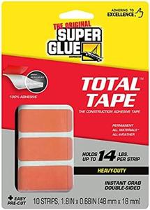 Glues Adhesives: Superglue Super Strong Mounting Tape (10pcs)