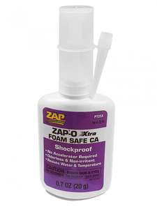 Glues Adhesives: ZAP Foam Safe (20g) (no kicker req)