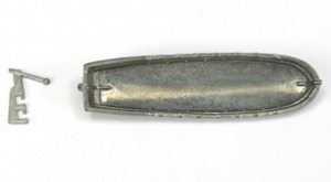 Wooden Ships Fittings: Artesania Small Canoe 90mm (1)