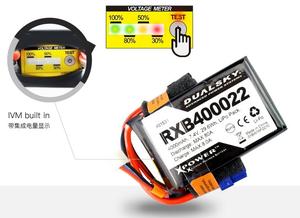 Rc Batteries: Dual Sky RXB400022 4000mah 2S 7.4v 20C LiPo Receiver RX Battery with Servo and