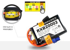 Rc Batteries: Dual Sky RXB20002 2000mah 2S 7.4v 20C LiPo Receiver RX Battery with Servo and