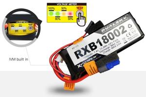 Rc Batteries: Dual Sky RXB18002 1800mah 2S 7.4v 20C LiPo Receiver RX Battery with Servo
