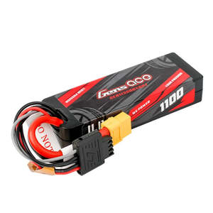 Gens Ace 1100mAh 3S 11.1v 60C Hardcase Lipo Battery with EC3 Plug