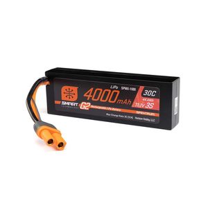 Rc Batteries: 11.1V 4000mAh 3S 30C Smart LiPo Battery, G2 Hard Case: IC5 (2S Size Case) by