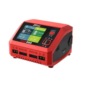 Rc Chargers: RDX2 200 Battery Charger - Two Port 1x100w or 2x50W AC, 2x100w DC 200w Total,