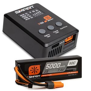 Smart Powerstage Surface Bundle: 5000mAh 2S 50C LiPo Battery (IC5) / 100W S100