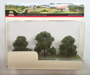 Model Scenery: JTT Sun Kissed Deciduous 3- 4" (3)