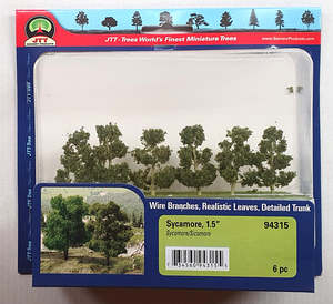 Model Scenery: JTT Sycamore Trees 38.1mm (6)