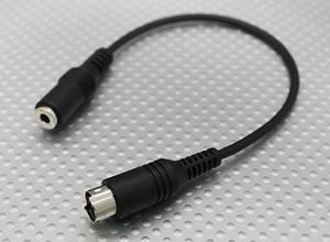 Sanwa Transmitter Adapter Plug 3.5mm to Mini DIN-4 for Flight Simulator