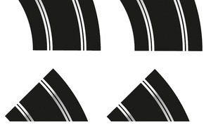 Slot Car Tracks: Scalextric Straight & R2 Curve Track Extn